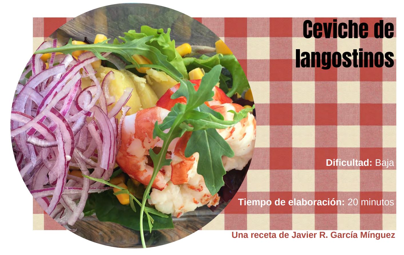 Ceviche de langostinos