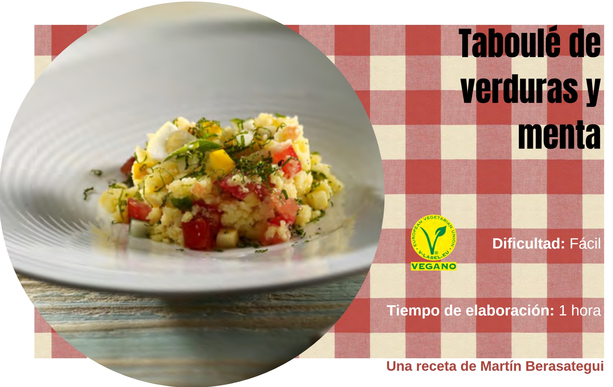 Taboulé de verduras y menta