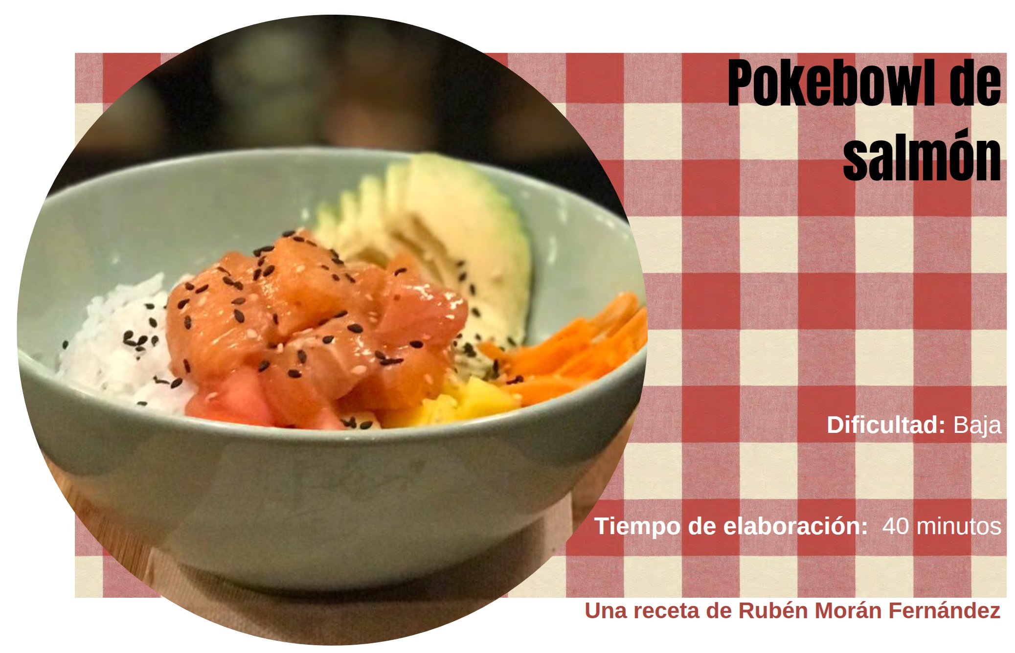 Pokebowl de salmón