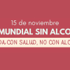 "Brinda con salud, no con alcohol"