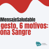 Mensaje saludable donación sangre