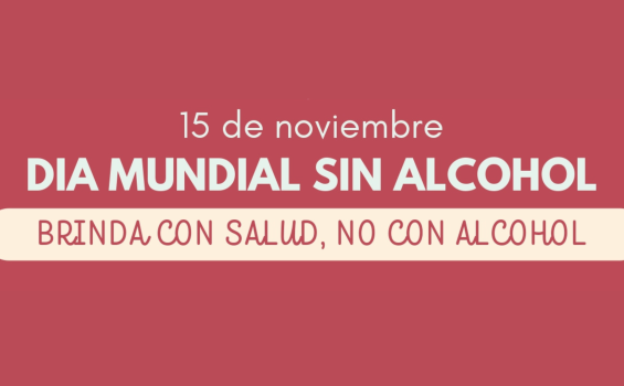 "Brinda con salud, no con alcohol"