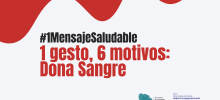 Mensaje saludable donación sangre