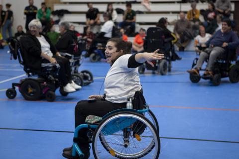 Día de la discapacidad en las instalaciones del pabellón deportivo